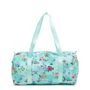 Vera Bradley Large Travel Duffel Antilles Treasure Ocean Print Weekender